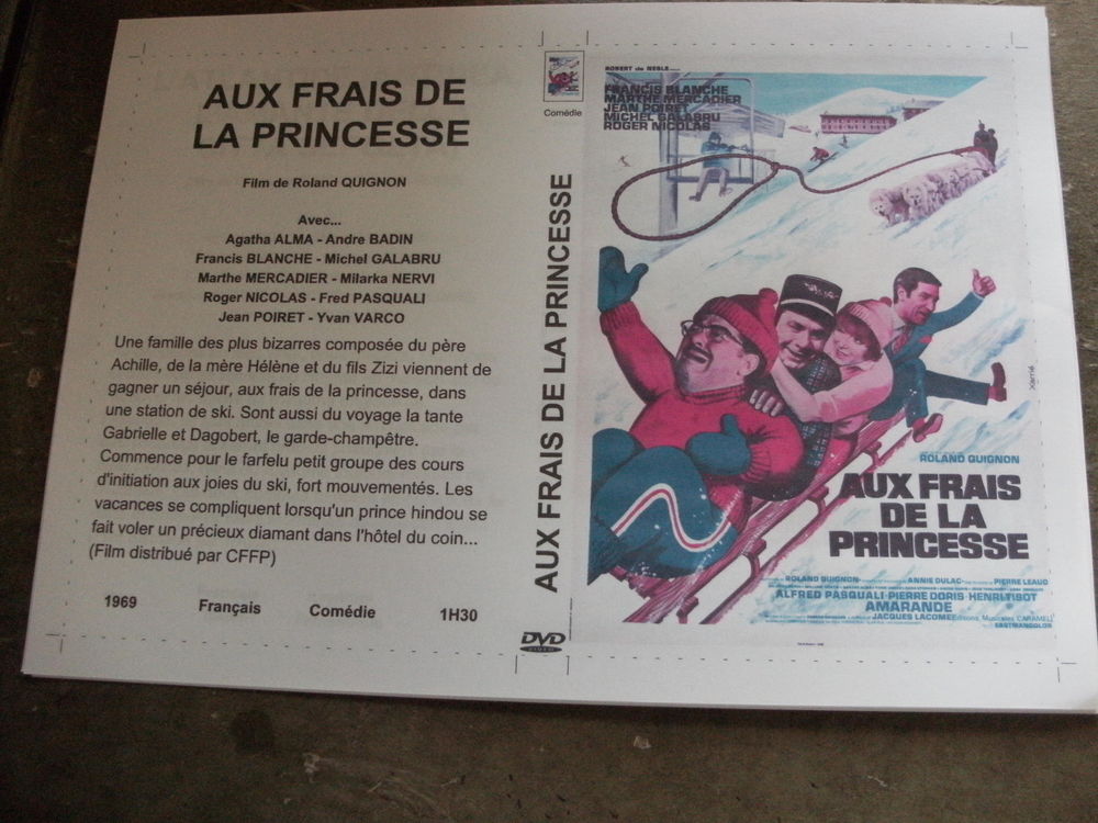 Film :" Aux frais de la princesse " DVD et blu-ray