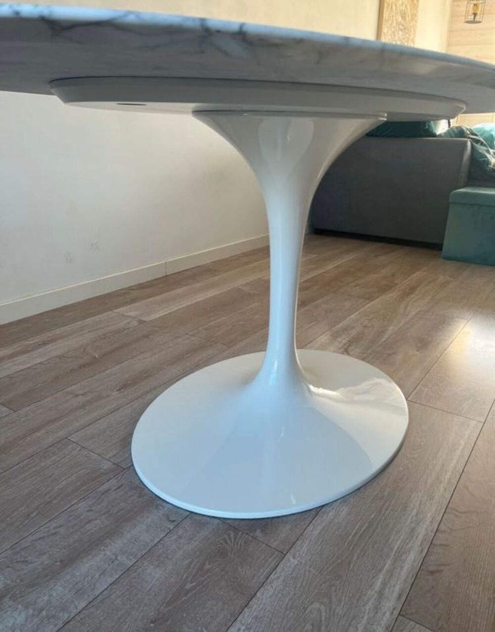 table marbre ovale Meubles