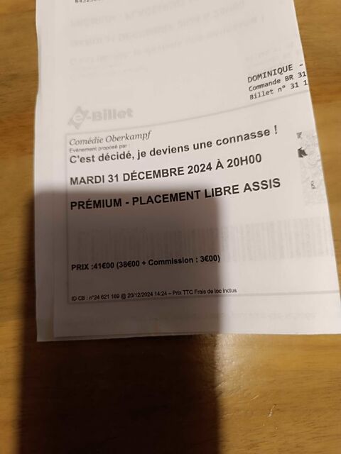 2 places pour  C'est d�cid�, je deviens une connasse  le 31 d�cembre �  20h00 50 Neuville-sur-Sarthe (72)