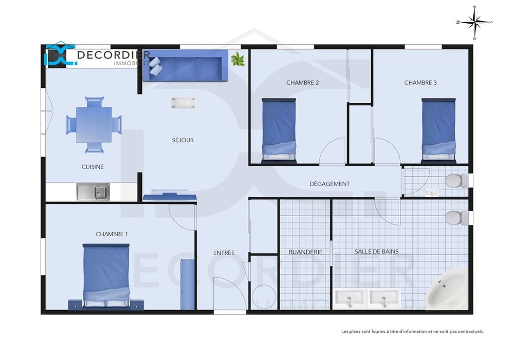 Vente Appartement EVIAN T4 REZ-DE-JARDIN GARAGE Evian les bains