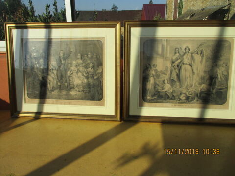 2 cadres Rouget de Lisle - Prosp�rit� de la France. 60 Le Vernois (39)