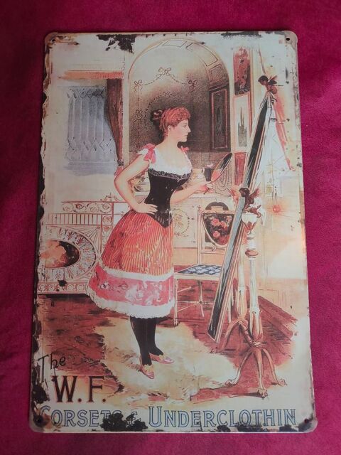 Plaque �maill�e the W.F corsets & underclothin 20 Avermes (03)