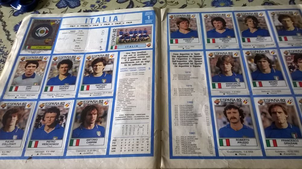 Album Panini Foot Coupe du Monde en espagne1982 