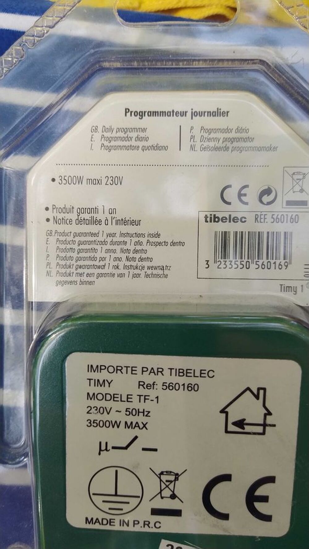 Programmateur journalier domotique Tibelec Jardin