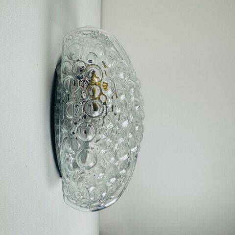 ANCIENNE APPLIQUE VERRE BULLE VINTAGE 70 Montreuil (93)