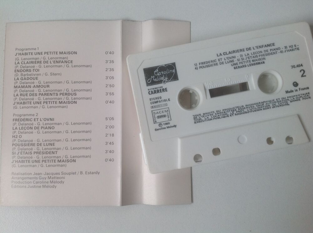 G&Eacute;RARD LENORMAN LA CLAIRI&Egrave;RE DE L'ENFANCE Envoi Possible
CD et vinyles