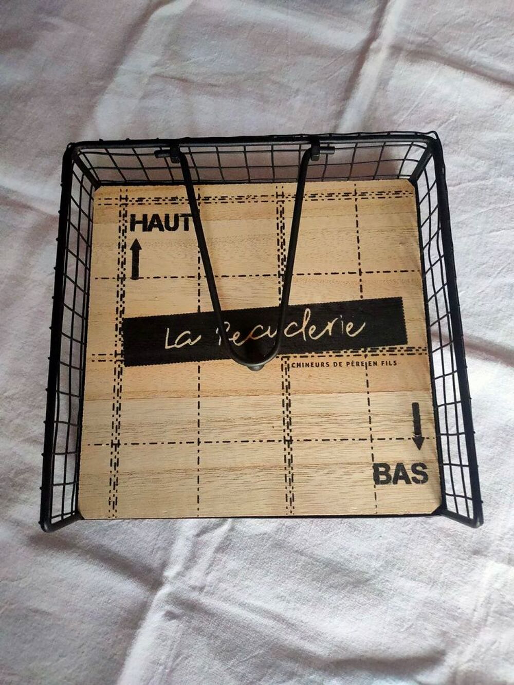 Porte-serviettes de table en m&eacute;tal neuf Décoration