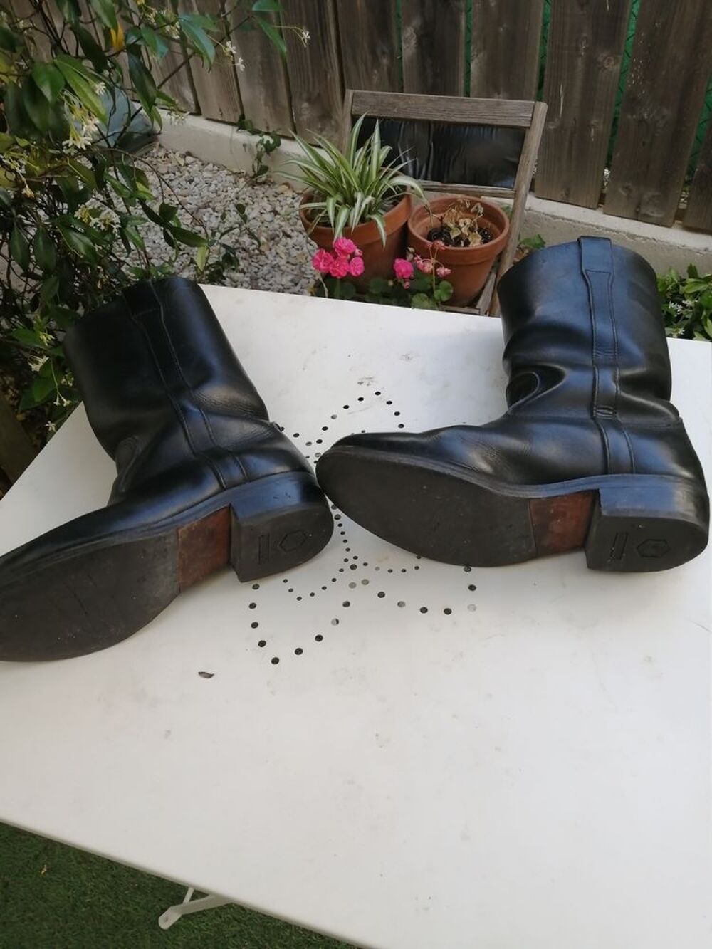 bottes cuir gardianne v&eacute;ritables T 42 Chaussures