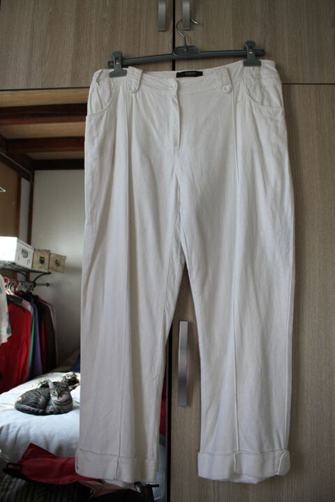 Pantalon blanc doubl  Burton taille 42 2 Monceaux (60)