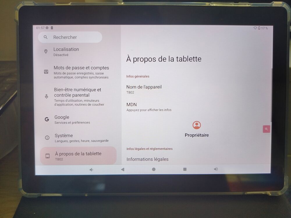 ReIndoo TB02 Téléphones et tablettes