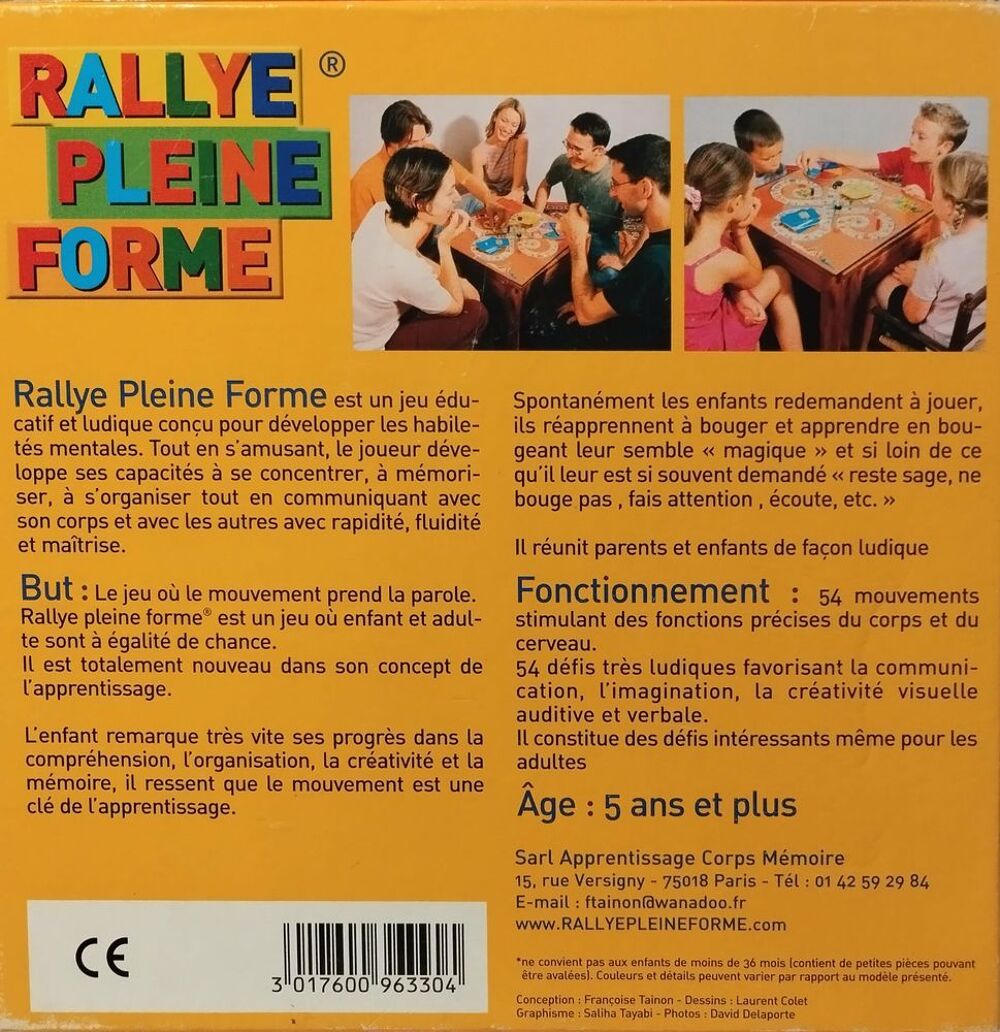 Jeu Rallye Pleine forme pour toute la famille Jeux / jouets