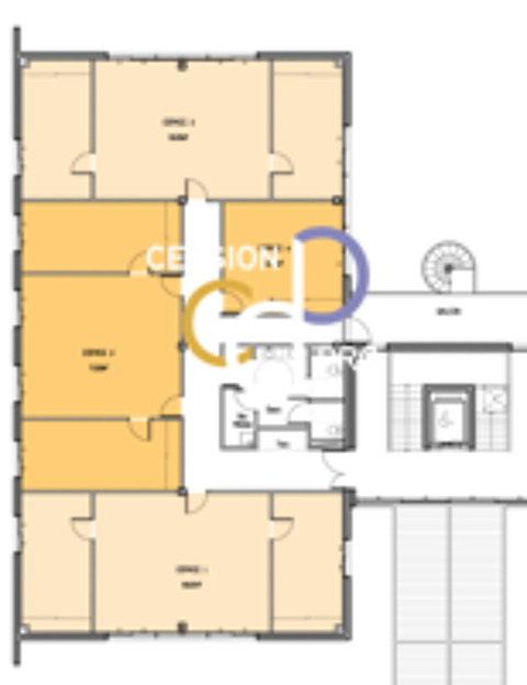   PLATEAU DE BUREAUX OU OPEN SPACE DE 275 M², GRAND STANDING, A CEDER EN ZONE DYNAMIQUE SUR NIMES 