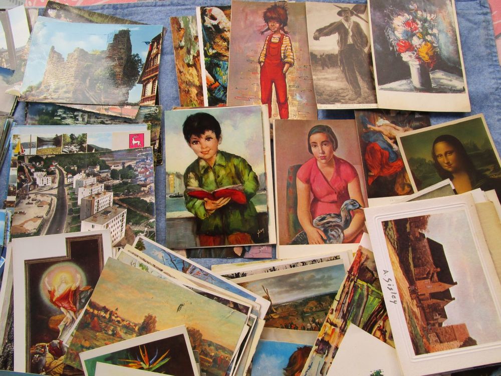 Lot de 199 cartes postales 