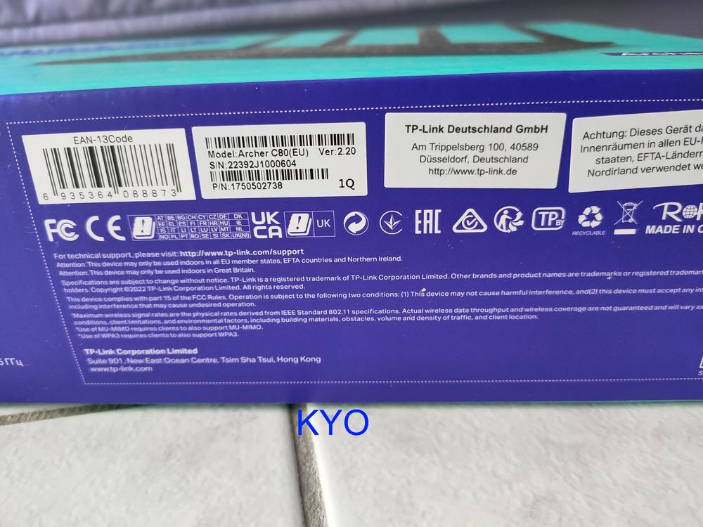 TP-Link Routeur WiFi AC 1900Mbps Archer C80, WiFi Bi-Bande Matériel informatique
