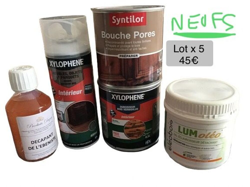 Lot produits neufs x 5 
Lot x 2 ouverts Bricolage