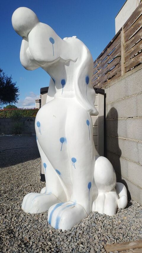 Superbe Sculpture XXL en Rsine : Bill - le Chien 350 Maureilhan (34)