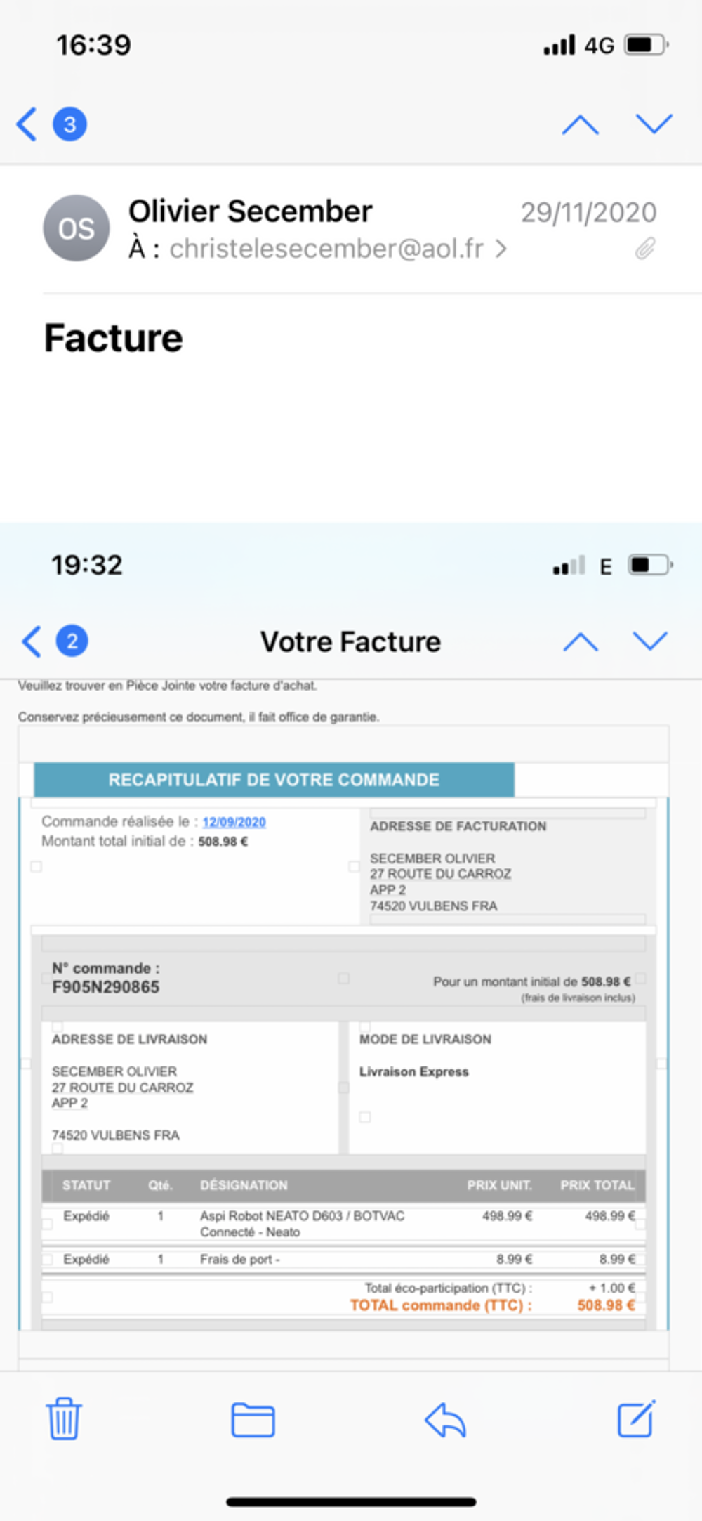 Aspirateur robot Electroménager