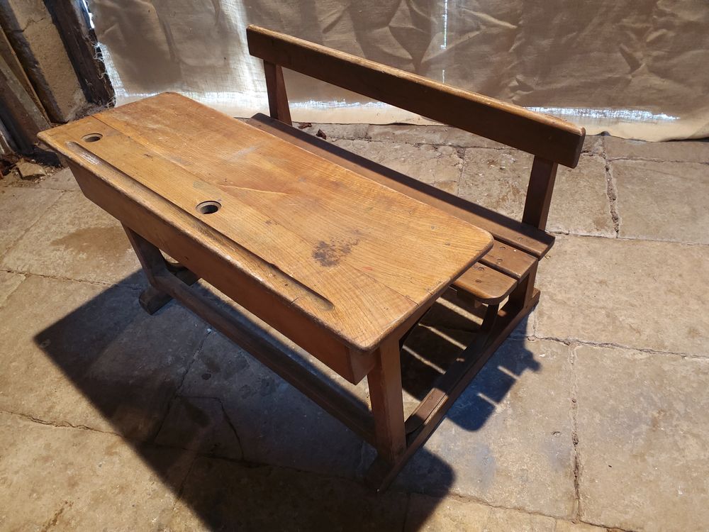 Bureau d'&eacute;cole ancien Mobilier enfants