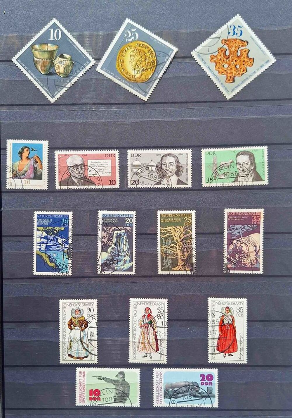 S&eacute;rie de timbres de collection d'Allemagne ter 