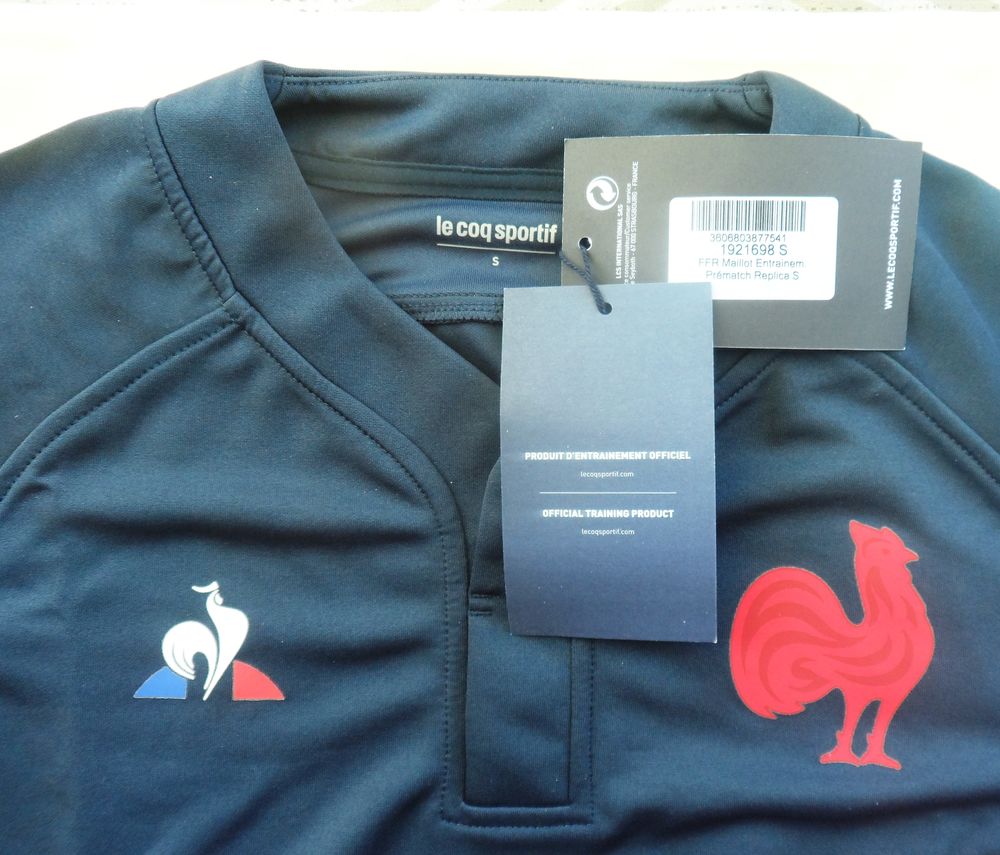 Maillot de rugby r&eacute;plica port&eacute; par les joueurs XV de France Sports