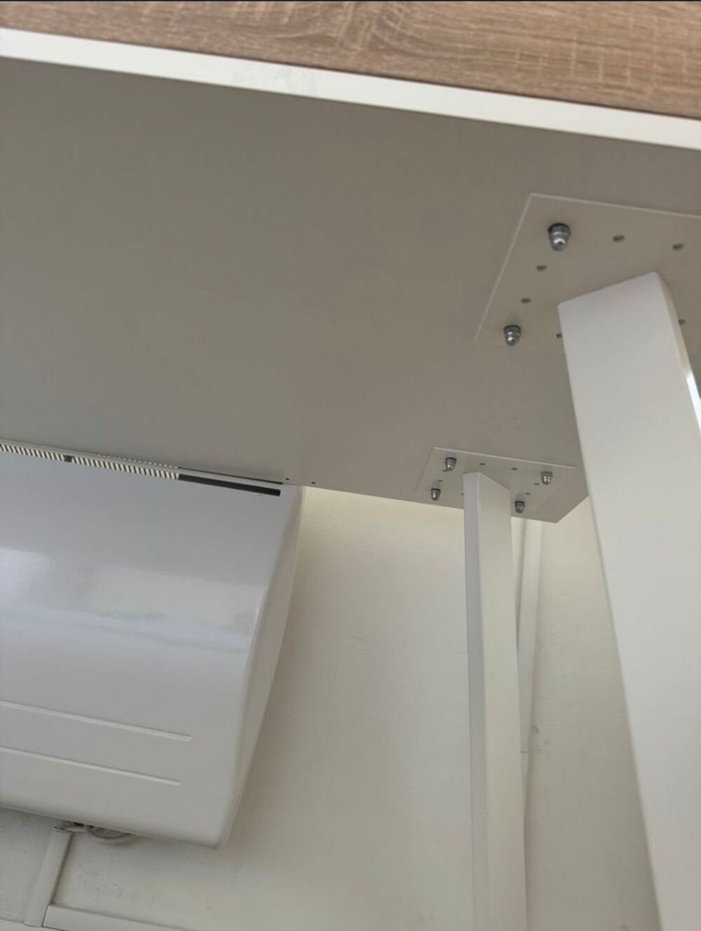 Bureau blanc laqu&eacute; Meubles