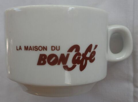 Tasse publicitaire neuve La maison du bon caf� 
Hauteur 6,5 3 Castries (34)