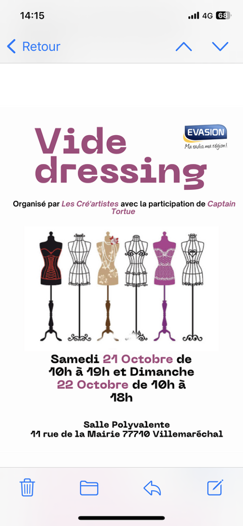 Vide dressing  0 Villemarchal (77)