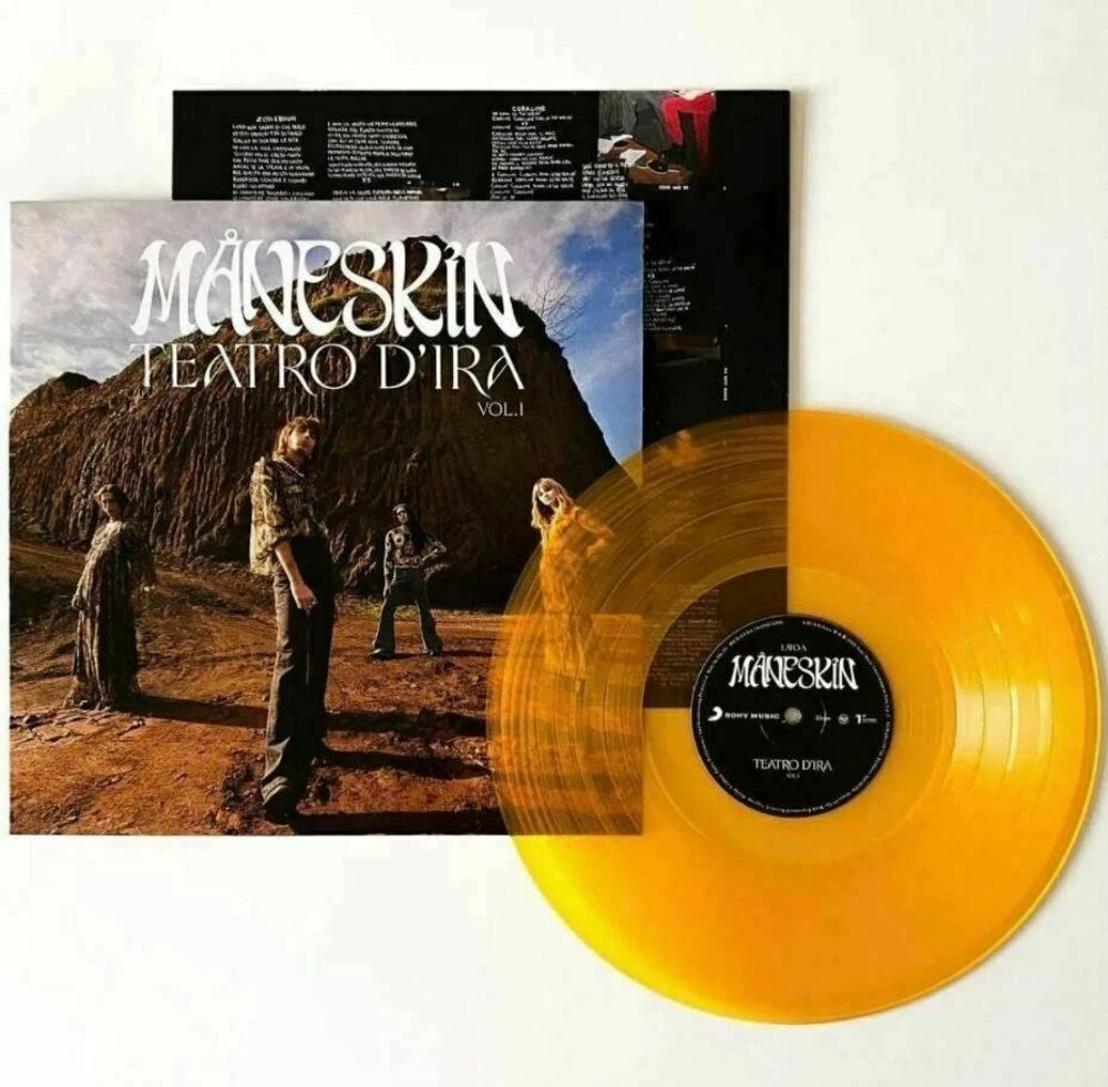 MANESKIN RARE LP VINYL 33 TOURS COULEUR ORANGE "THEOTRO D'IR CD et vinyles