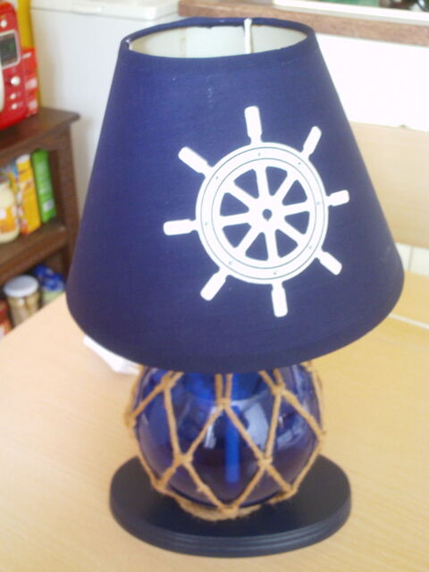 Belle lampe de marin bleu marine boule flotteur220 v N°934 5 Beaune (21)
