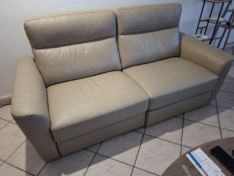 Canap� cuir relax �lectrique 150 Nangy (74)
