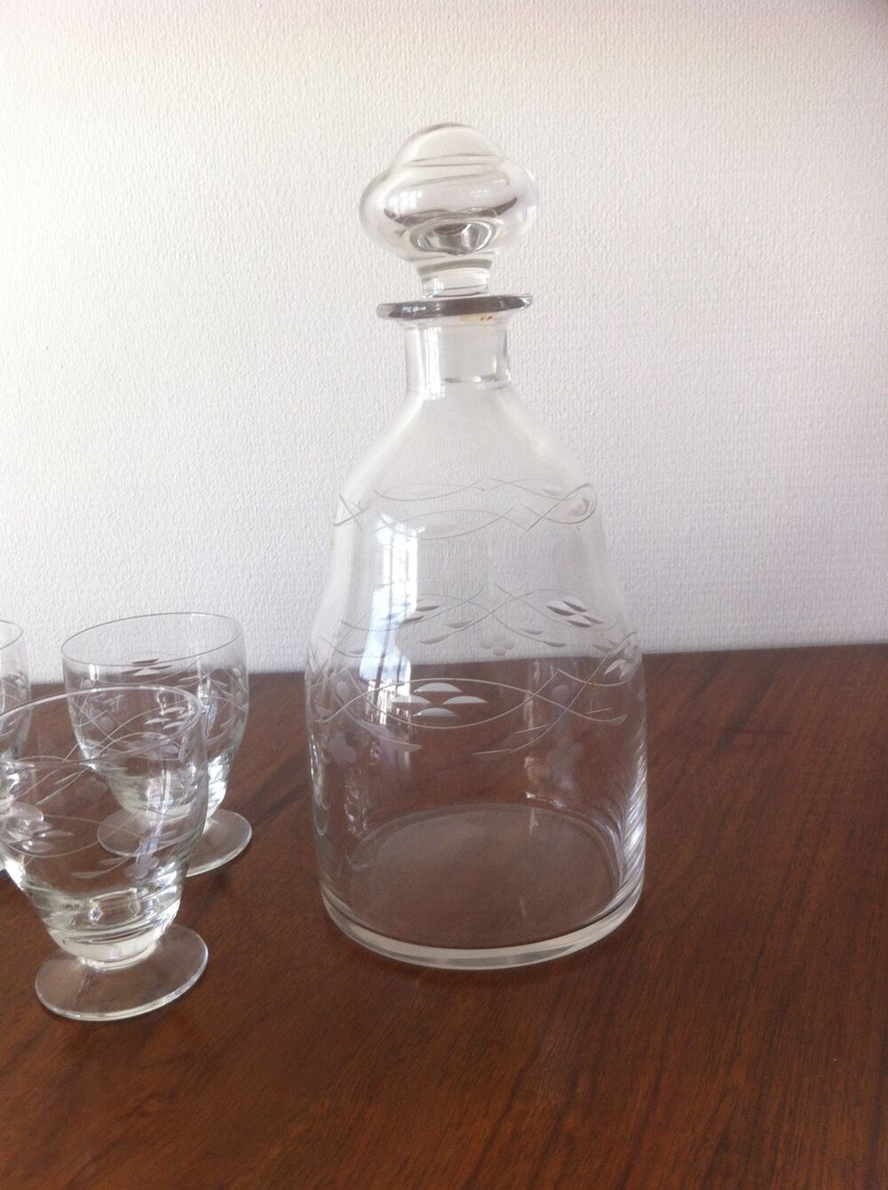 Carafon avec ses verres Décoration