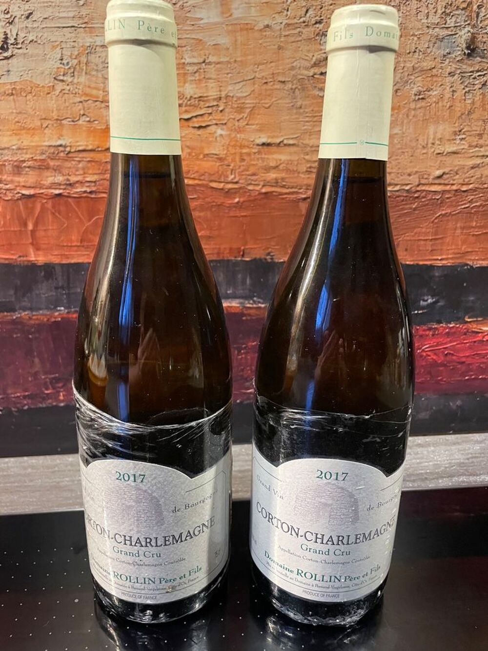 1 Bt Corton-Charlemagne GC 2017 Domaine ROLLIN P&amp;F Cuisine