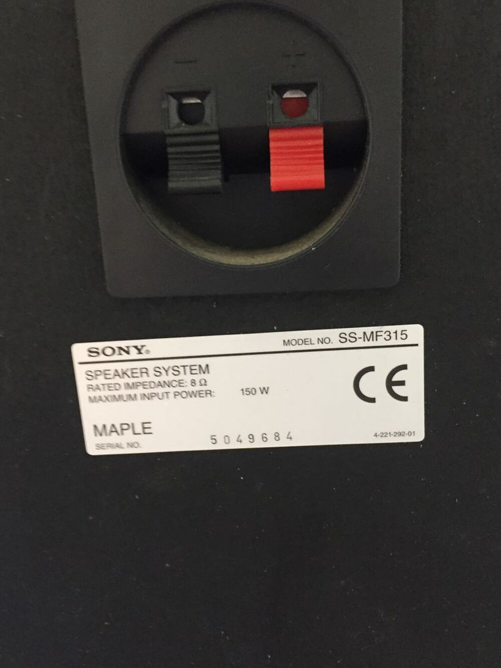 Enceintes SONY Audio et hifi