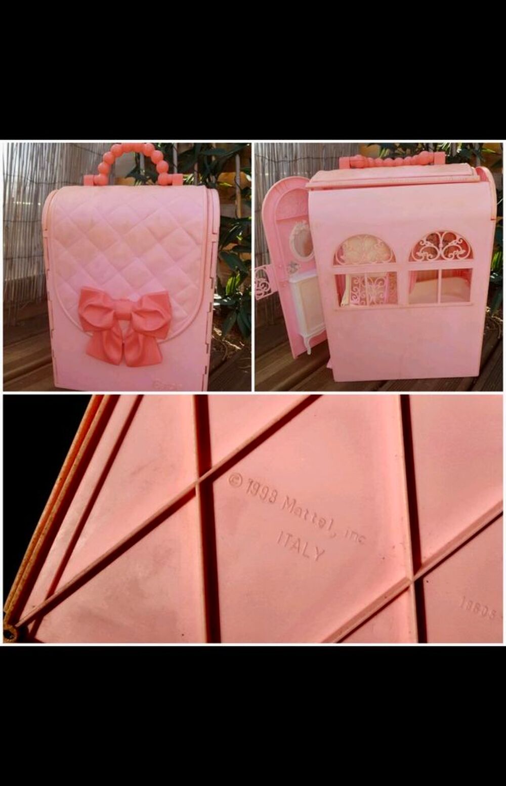Valisette pliable maison Barbie Mattel 1988 