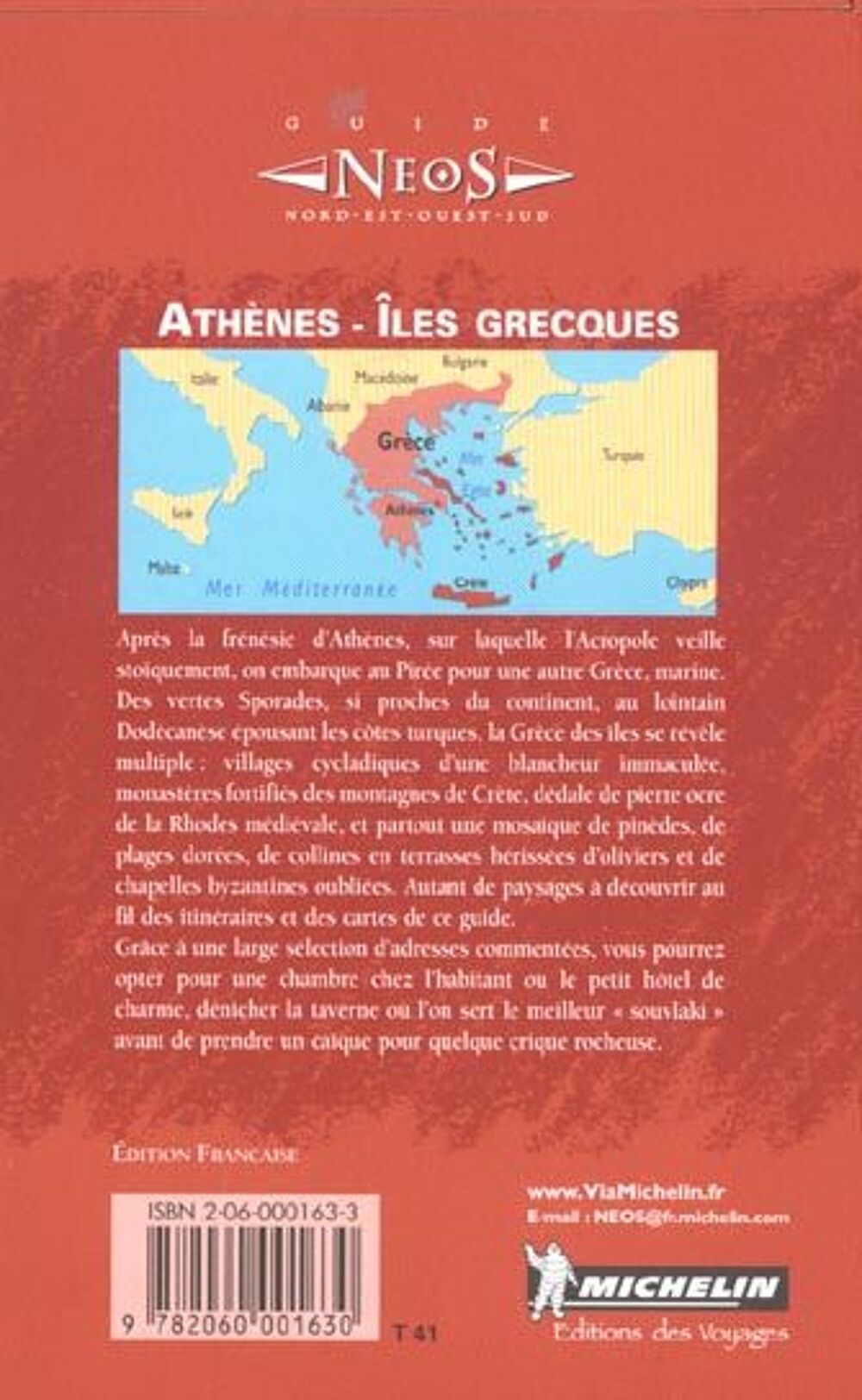 Iles grecques - Ath&egrave;nes, guide Neos, Livres et BD