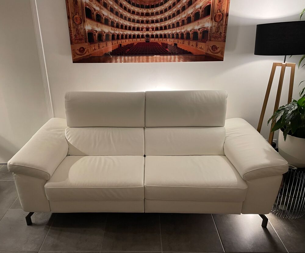 Canape Cuir Blanc Poltronesofa