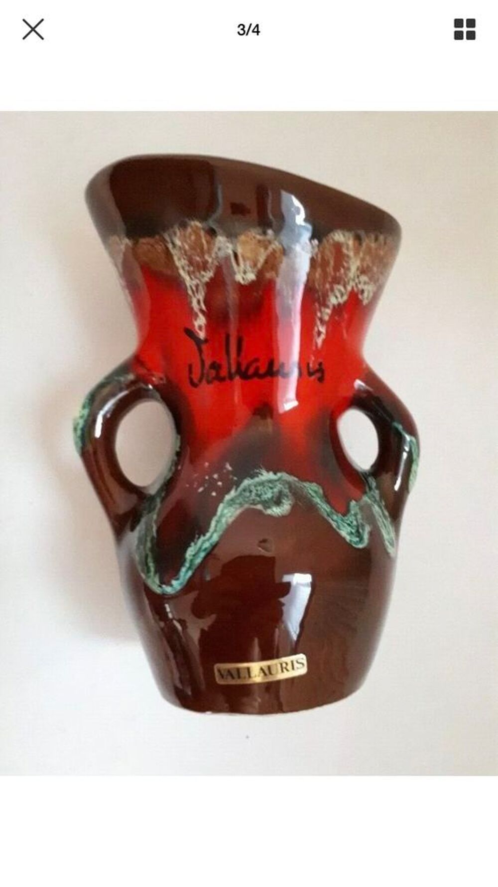 vase ancien sign&eacute; vallauris Décoration