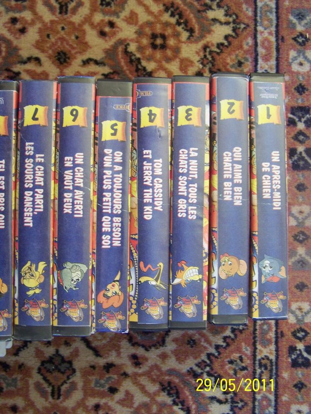 LOT DE VHS DE TOM ET JERRY VINTAGE EN COFFRET DVD et blu-ray
