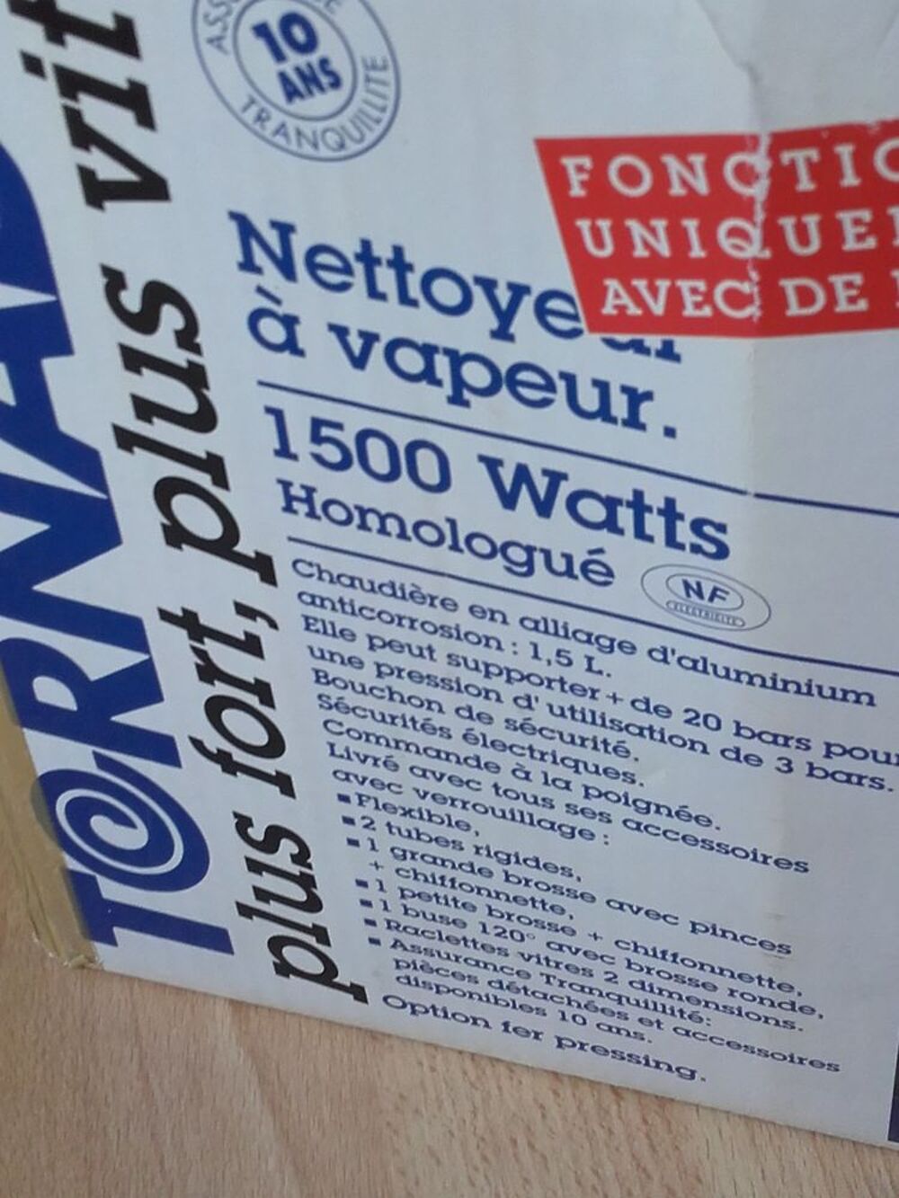 NETTOYEUR A VAPEUR TORNADO Electrom�nager