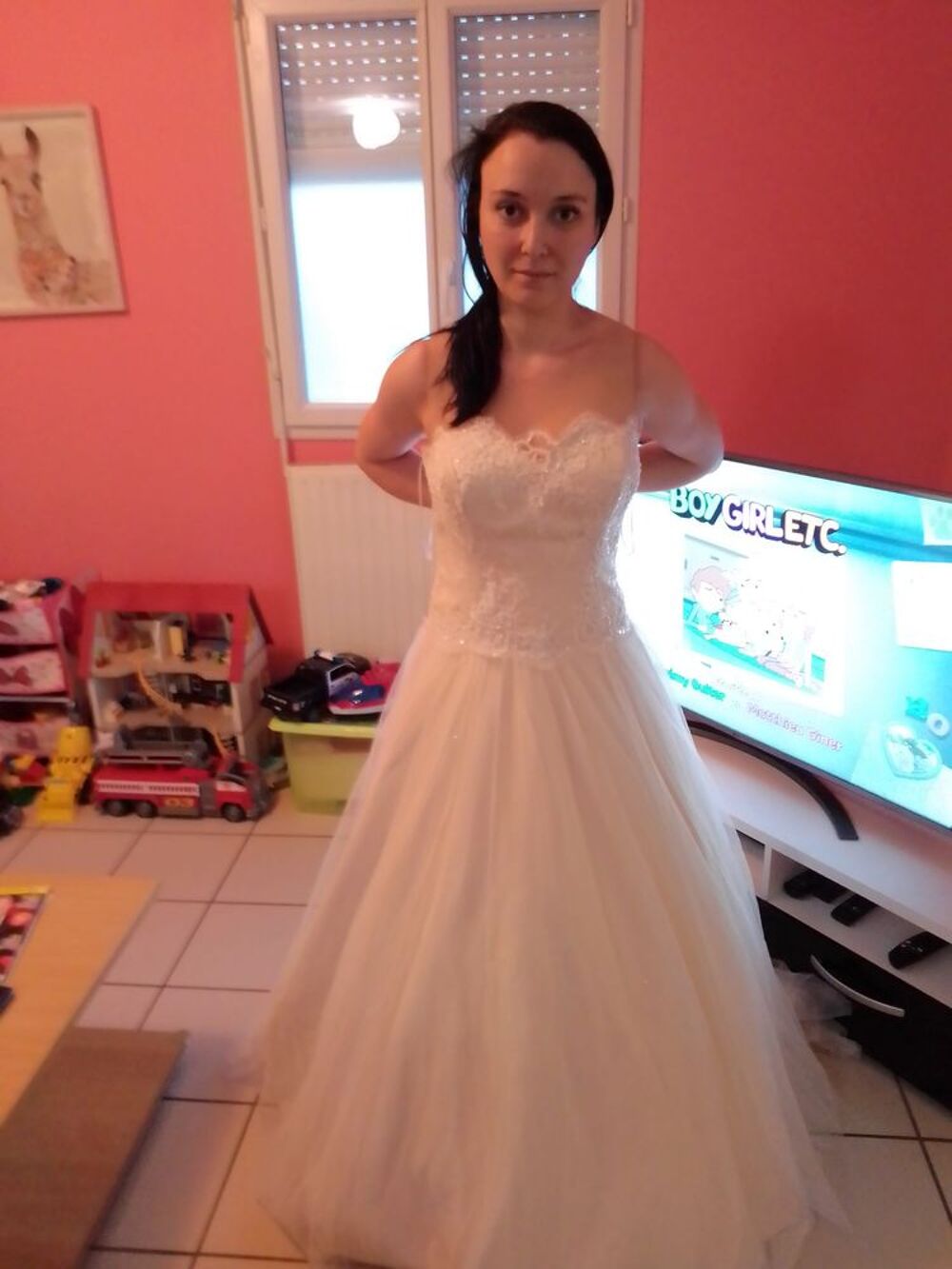 Robe de mari&eacute;e neuve taille xl jamais port&eacute; bianco evento Vêtements