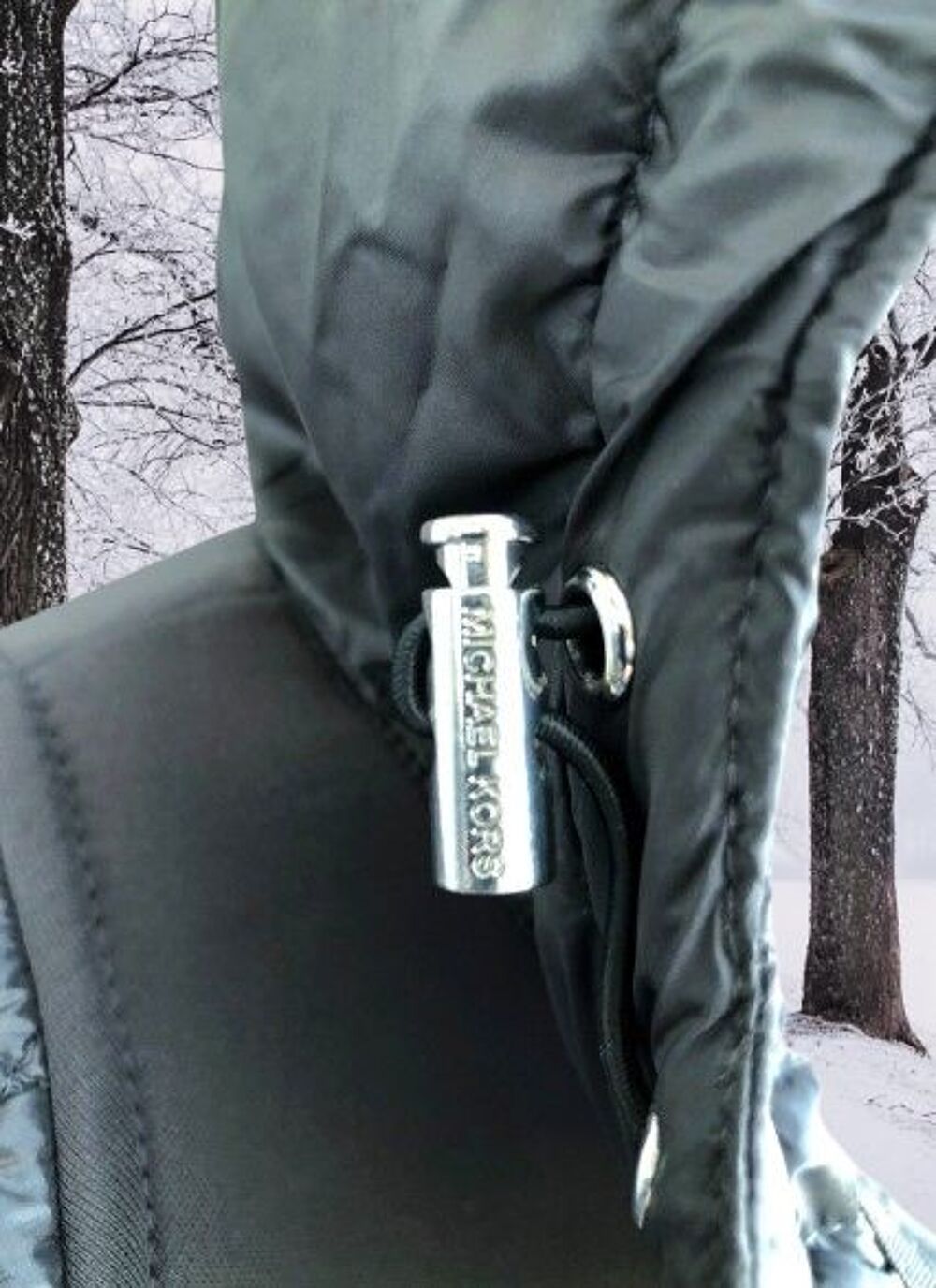 MICHAEL KORS - MANTEAU A CAPUCHE FEMME NOIR MATELASS&Eacute; Vtements