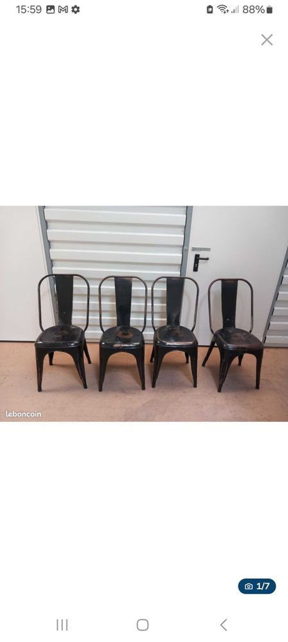 lot de 4 chaises design industriel Meubles