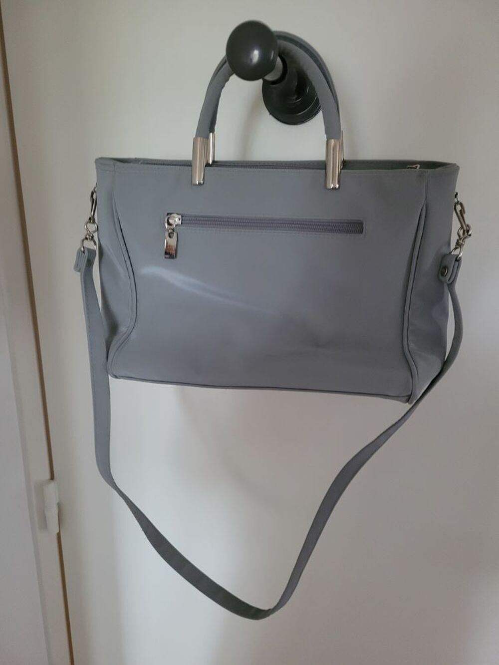 Sac &agrave; main en cuir lisse avec bandouli&egrave;re BEVER'S STYLE Maroquinerie