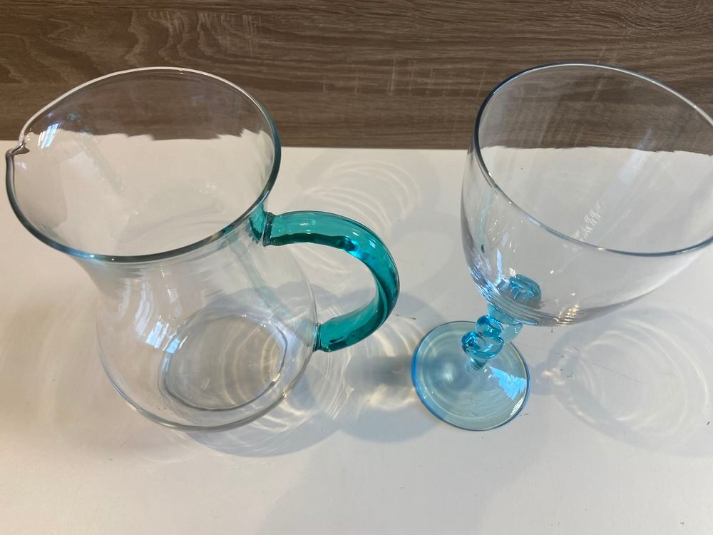 Art de la Table Design Pichet Carafe Cruche + Grand Verre Décoration