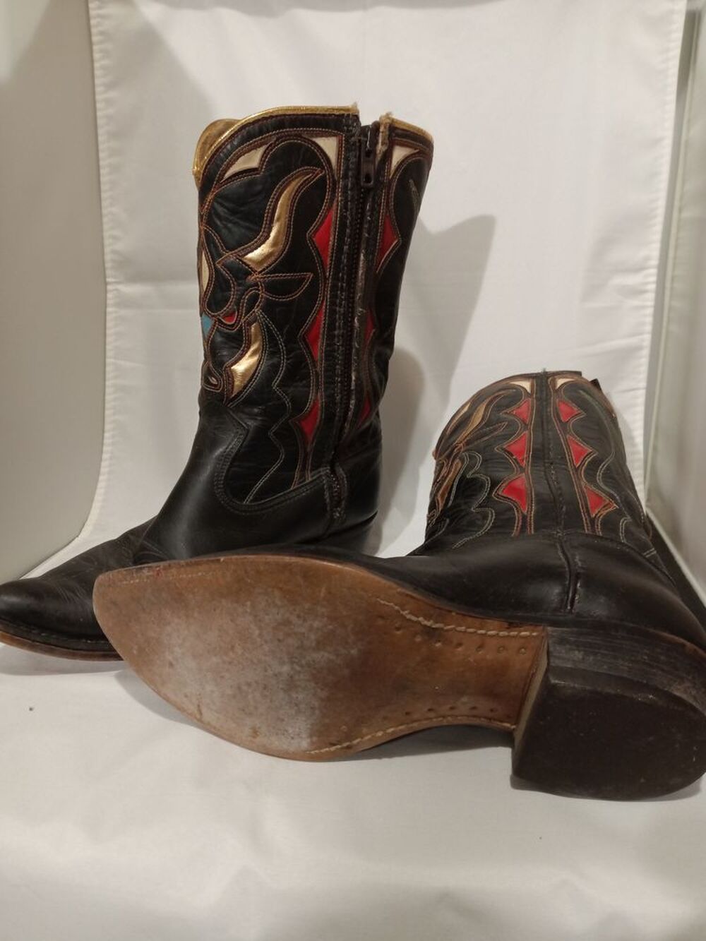 Bottes Texanes Acme Boots tradition buffle or T37-38 Chaussures