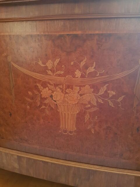 Bois de lit acajou avec marqueterie et dcors bronze 190 Hesdigneul-ls-Boulogne (62)