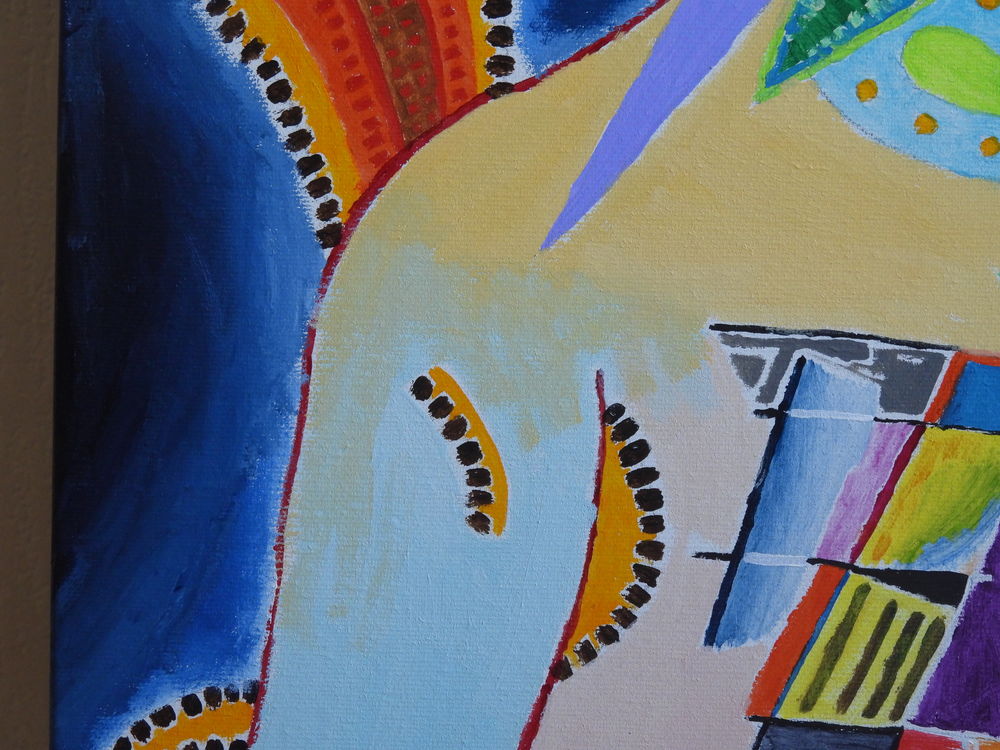 Tableau acrylique sur toile - L'oiseau m&eacute;canique Décoration