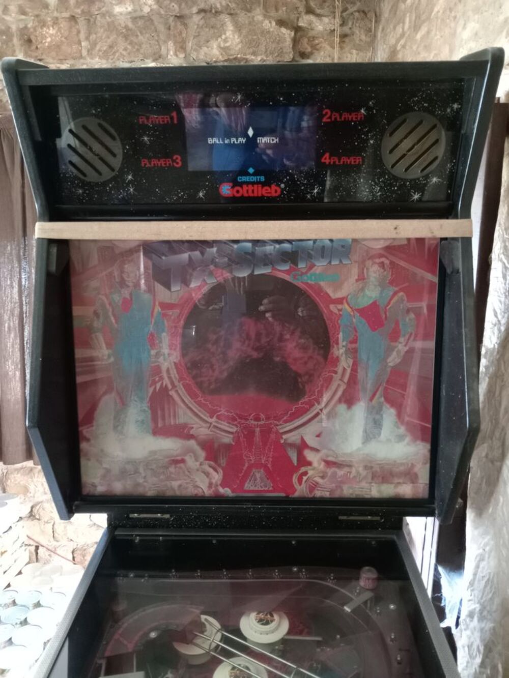 FLIPPER de COLLECTION GOTTLIEB TX-SECTOR sorti en MARS 1988 
