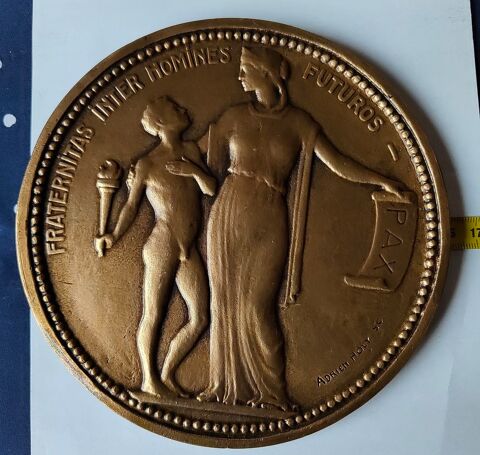 M�daille en bronze massif 80 Frahier-et-Chatebier (70)