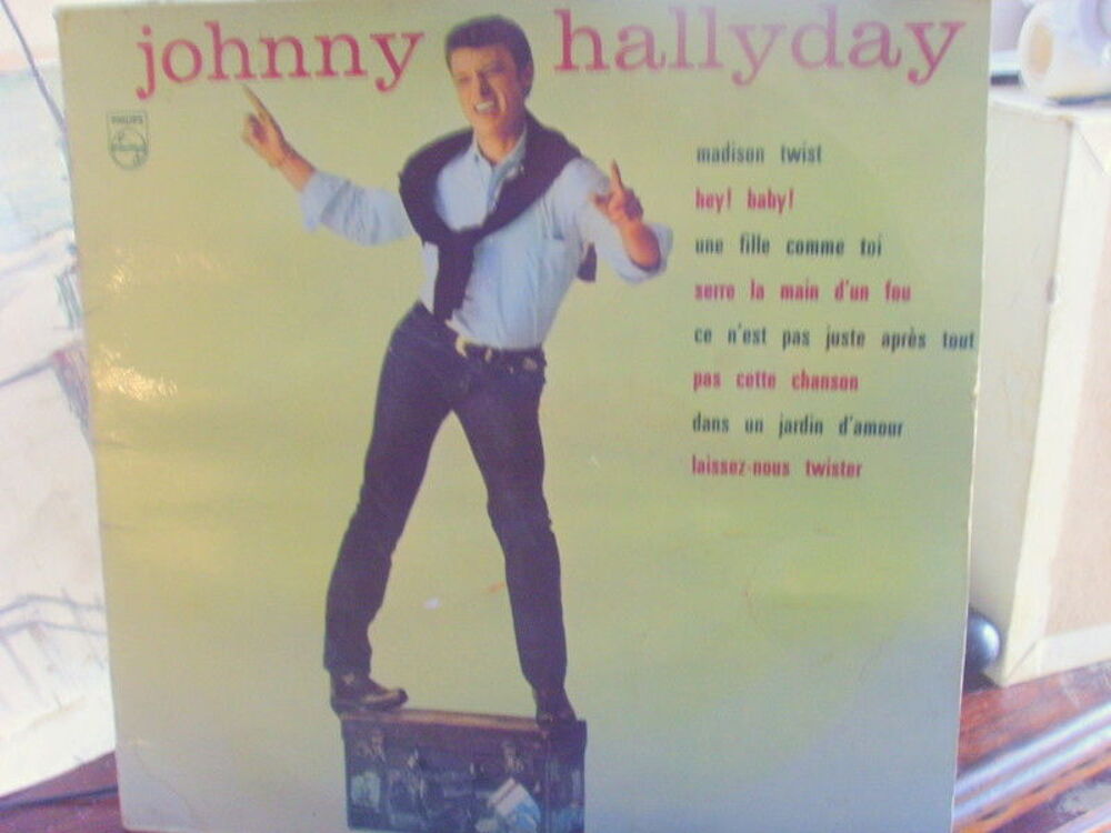 JOHNNY HALLYDAY,rare VINYLE ORIGINE de 1962 CD et vinyles